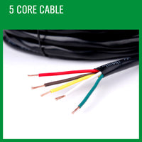 Thumbnail for 20M X 5 Core Wire Cable Trailer Cable Automotive Boat Caravan Truck Coil V90 PVC