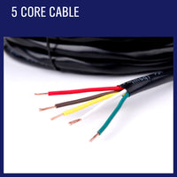 Thumbnail for 10M X 5 Core Wire Cable Trailer Cable Automotive Boat Caravan Truck Coil V90 PVC