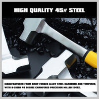 Thumbnail for 2LB+3LB Steel Hammer Double Octagonal Heavy Duty Solid Forged Rubber Grip Handle