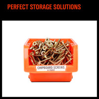 Thumbnail for NEW 8 PC Wall Mounted Storage Bins Rack Set Nuts Bolts Organizer Parts 97903