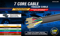 Thumbnail for 10M X 7 Core Wire Cable Trailer Cable Automotive Boat Caravan Truck Coil V90 PVC