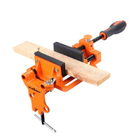 Thumbnail for 90mm Drill Press Bench Vice Quick Release Clamp Jaw Soft Grip Hand Pads Woodwork