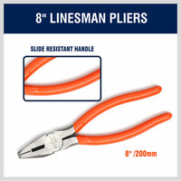 Thumbnail for 5Pc Pliers Set Diagonal Linesman Long Nose Groove Joint Slip Joint Pliers