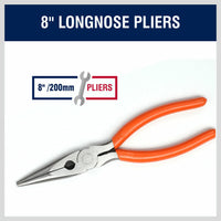 Thumbnail for 5Pc Pliers Set Diagonal Linesman Long Nose Groove Joint Slip Joint Pliers