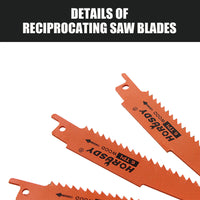 Thumbnail for 10Pc Reciprocating Saw Blades Set For Wood Metal Timber Demolition Cutting Tool