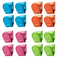 Thumbnail for 16Pc Magnetic Spring Clamps Magnet Refrigerator Clips Note Holder Fridge Tips