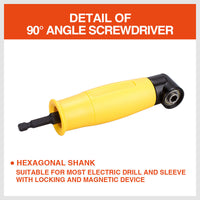 Thumbnail for Right Angle Drill Attachment 90° Degree Drill Adapter 1/4