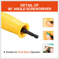 Thumbnail for Right Angle Drill Attachment 90° Degree Drill Adapter 1/4