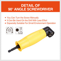 Thumbnail for Right Angle Drill Attachment 90° Degree Drill Adapter 1/4