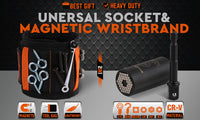 Thumbnail for Magnetic Wristband & Universal Socket Grip 7-19mm Magnets Screws Nails Holder