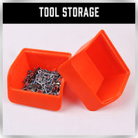 Thumbnail for 6Pc Pegboard Bins Peg Board Parts Storage With Steel Hooks Tools Organiser Tray