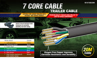 Thumbnail for 20M X 7 Core Wire Cable Trailer Cable Automotive Boat Caravan Truck Coil V90 PVC