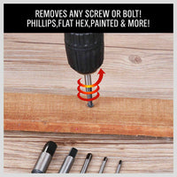 Thumbnail for New 6Pc Damaged Screw Extractor Ezy Set Easy Out Broken Screw Bolt Remover Kit