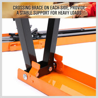 Thumbnail for 2Pc Mastercraft Sawhorse Metal Folding Non-slip Surface Saw Horse 120KG Capacity