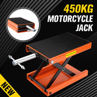 Thumbnail for 205KG Motorcycle Motorbike Lift Jack Motorcycle Stand Hoist Repair Work Bench