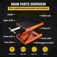 Thumbnail for 205KG Motorcycle Motorbike Lift Jack Motorcycle Stand Hoist Repair Work Bench