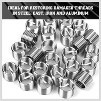 Thumbnail for 131Pc Metric Thread Repair Kit HSS Drill Helicoil Set Heli Coil Tap Insert with Case