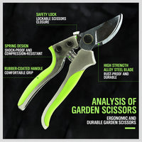 Thumbnail for Bypass Pruning Shears Cutter Home Gardening Plant Scissor Branch Tool With Lock