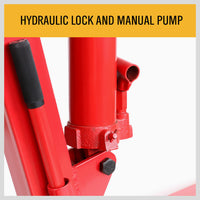 Thumbnail for 2-Ton Hydraulic Engine Crane Foldable Hoist Stand for Mobile Garage Lifting- Workshop Essential