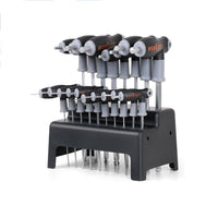 Thumbnail for 18-Piece T-Handle Hex Key Set, SAE/Imperial & Metric Sizes Allen Wrench Set Long Arm with Ball End