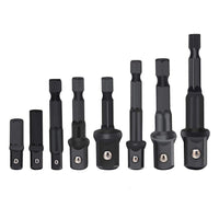 Thumbnail for 8Pc Drill Socket Adapter Set Impact Nut Driver Hex Extension Bits 1/4