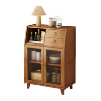 Thumbnail for Modern Bamboo Kitchen Sideboard Storage Cabinet Cupboard Tea Cabinet