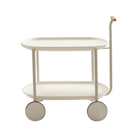 Thumbnail for Movable Modern  Trolley Small Unit Coffee Table Cart Storage Sofa Side Table with Wheels