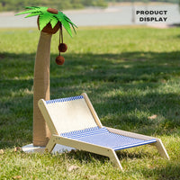 Thumbnail for Wood coconut tree lounge chair cat bed dog bed cat scratching post toy pet nest