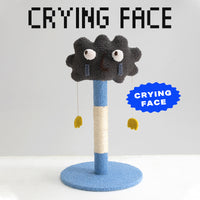 Thumbnail for Cute emoticon cat scratching post toy cat tree