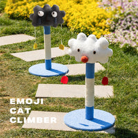 Thumbnail for Cute emoticon cat scratching post toy cat tree