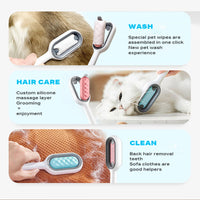 Thumbnail for 4 in 1 multifunctional pet hair cleaning depilatory comb