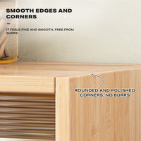 Thumbnail for Bamboo Dustproof Cup Storage Cabinet with Sliding Acrylic Door