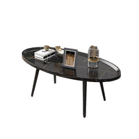 Thumbnail for Coffee Table Living Room Accent Oval Table Contemporary Style Leisure Tea Table