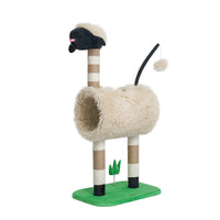 Thumbnail for Sheep Cat Tree Tower Scratching Post Scratcher Cats Condo House Cat Tunnel Bed