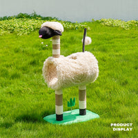 Thumbnail for Sheep Cat Tree Tower Scratching Post Scratcher Cats Condo House Cat Tunnel Bed