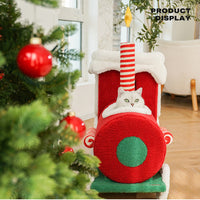 Thumbnail for Christmas Gift Train Cat Tree Cat nest Integrated Cat Nest Toy Scratching Post