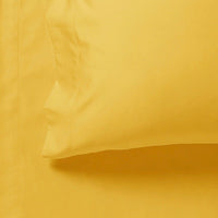 Thumbnail for 1000TC Ultra Soft Fitted Sheet & 2 Pillowcases Set - Double Size Bed - Yellow