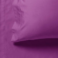 Thumbnail for 1000TC Ultra Soft Double Size Bed Purple Flat & Fitted Sheet Set