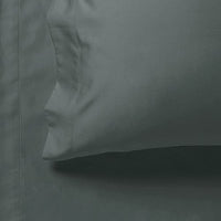 Thumbnail for 1000TC Ultra Soft Double Size Bed Charcoal Flat & Fitted Sheet Set