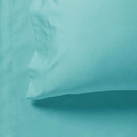 Thumbnail for 1000TC Ultra Soft Fitted Sheet & 2 Pillowcases Set - King Size Bed - Aqua