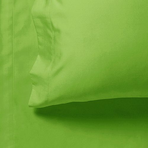 1000TC Ultra Soft King Single Size Bed Green Flat & Fitted Sheet Set