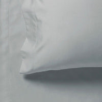 Thumbnail for 1000TC Queen Size Bed Soft Flat & Fitted Sheet Set Silver