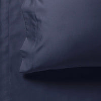 Thumbnail for 1000TC Ultra Soft Fitted Sheet & Pillowcase Set - Single Size Bed - Midnight Blue