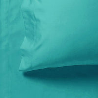 Thumbnail for 1000TC Ultra Soft Super King Size Bed Teal Flat & Fitted Sheet Set