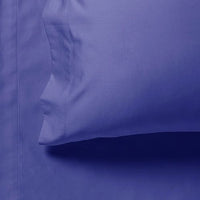 Thumbnail for 1000TC Ultra Soft Single Size Bed Royal Blue Flat & Fitted Sheet Set