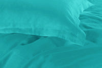 Thumbnail for 1000TC Tailored Double Size Teal Duvet Doona Quilt Cover Set