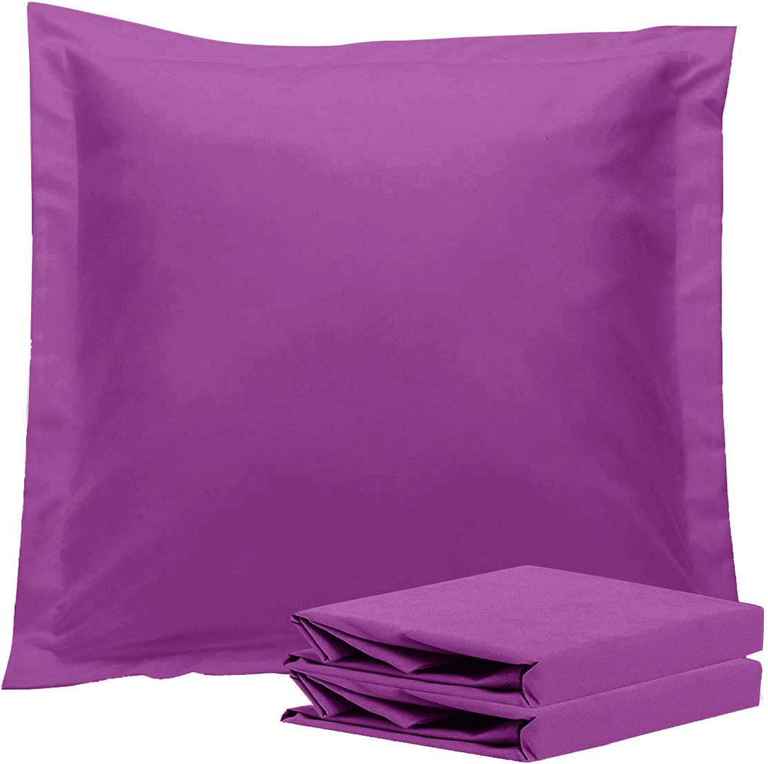 1000TC Premium Ultra Soft European Pillowcases 2-Pack Purple