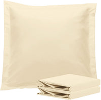 Thumbnail for 1000TC Premium Ultra Soft European Pillowcases 2-Pack Yellow Cream