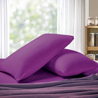 Thumbnail for 1000TC Premium Ultra Soft King size Pillowcases 2-Pack - Purple