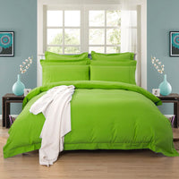 Thumbnail for 1000TC Tailored King Single Size Green Duvet Doona Quilt Cover Set